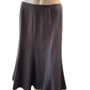 Eddie Bauer Brown Flare A Line Classiccore Aesthetic Business Womens Skirt Sz 2